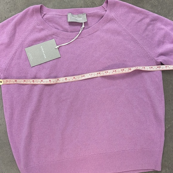 Everlane Cashmere Ballerina Sweater Mauve Pink/Lilac - Picture 10 of 12